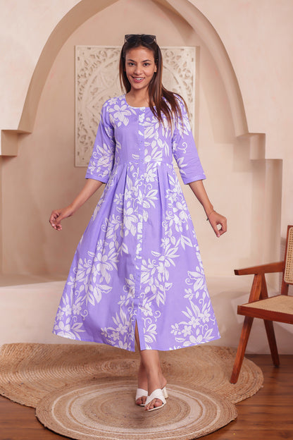 Lavender Harmony Women Dress