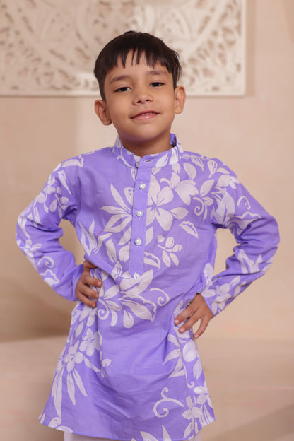 "Lavender Harmony |  Boys Kurta Pajama Outfits