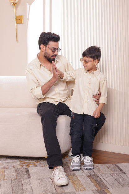 Cotton Blend shirt for Father & son combos