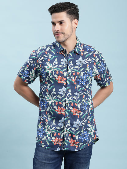 Printed Cotton Casual Shirt For Men