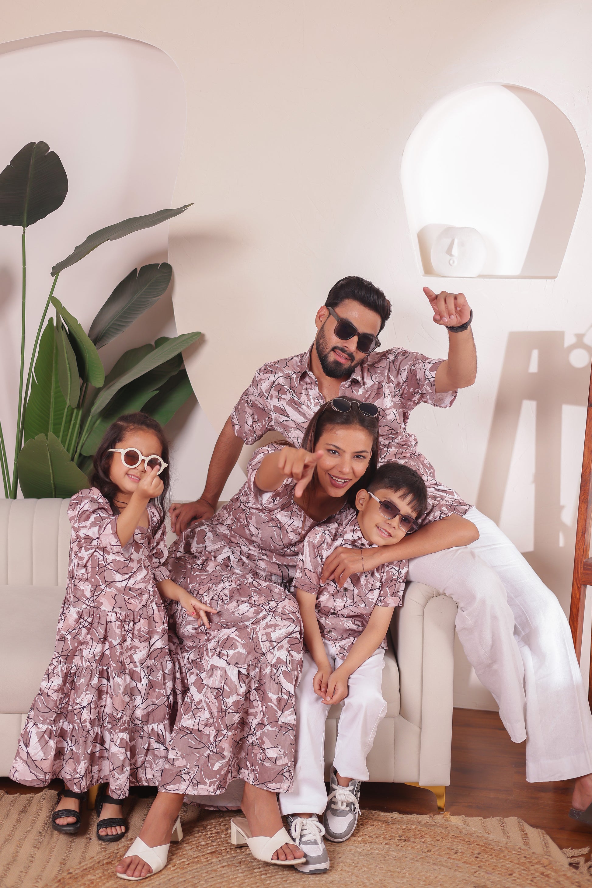 Ocean Bloom Family Matching Outfits S Multicolor