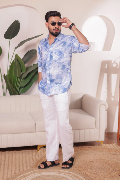 Aqua Harmony | Father-Son Matching Shirt combo