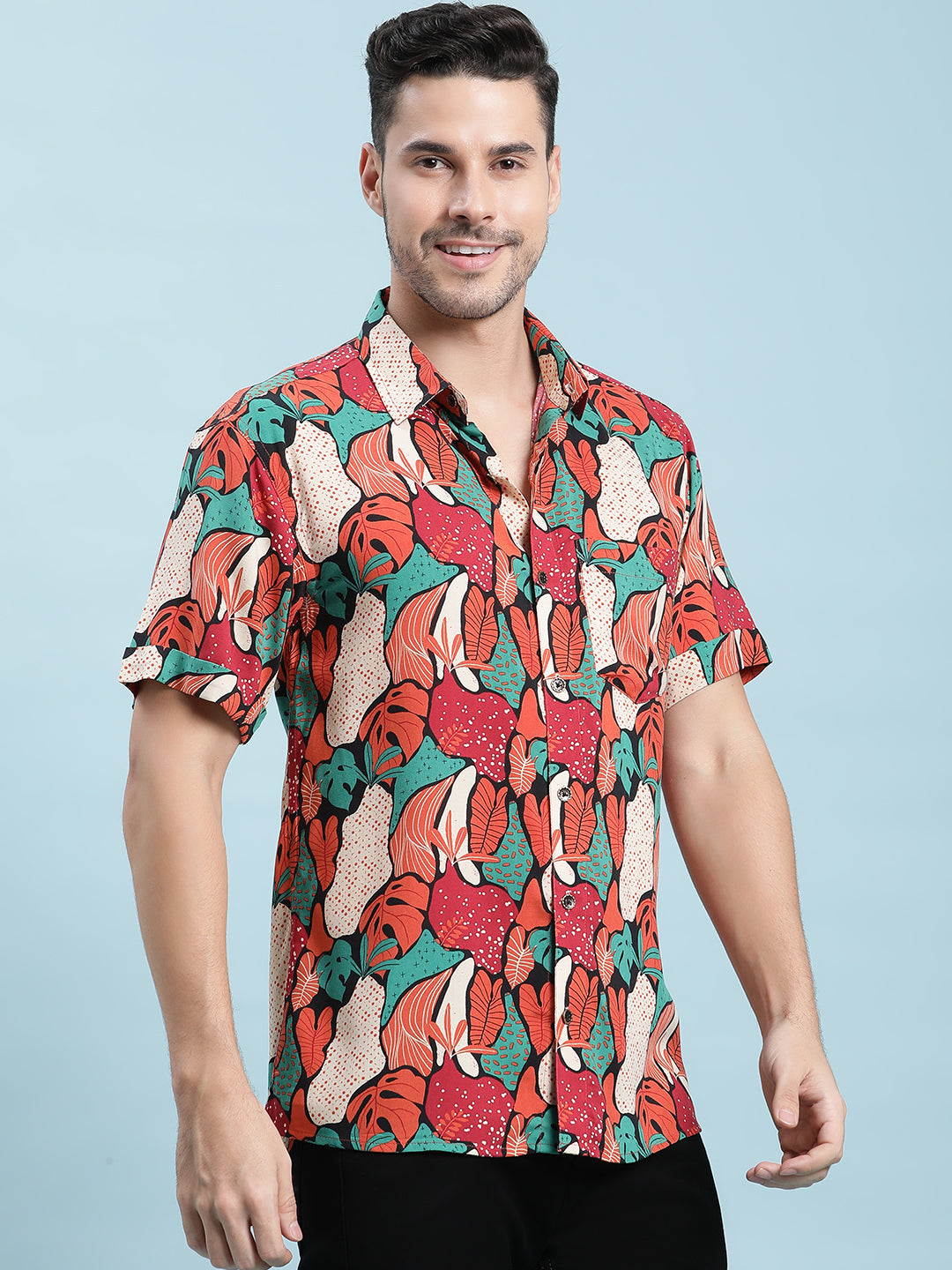 Printed Cotton Casual Shirt For Men