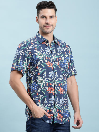 Printed Cotton Casual Shirt For Men