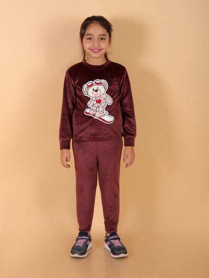 Stuffie Land stylish graphic Top and jogger set