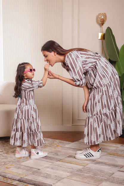 Elegance in Stripes | Mother & Daughter Outfits