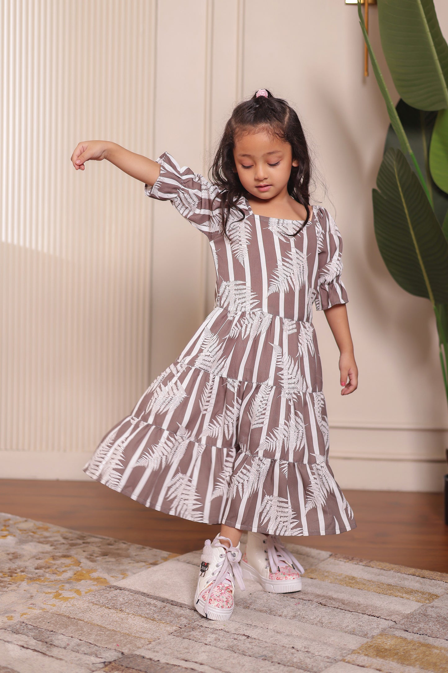 Elegance in Stripes | Mother & Daughter Outfits