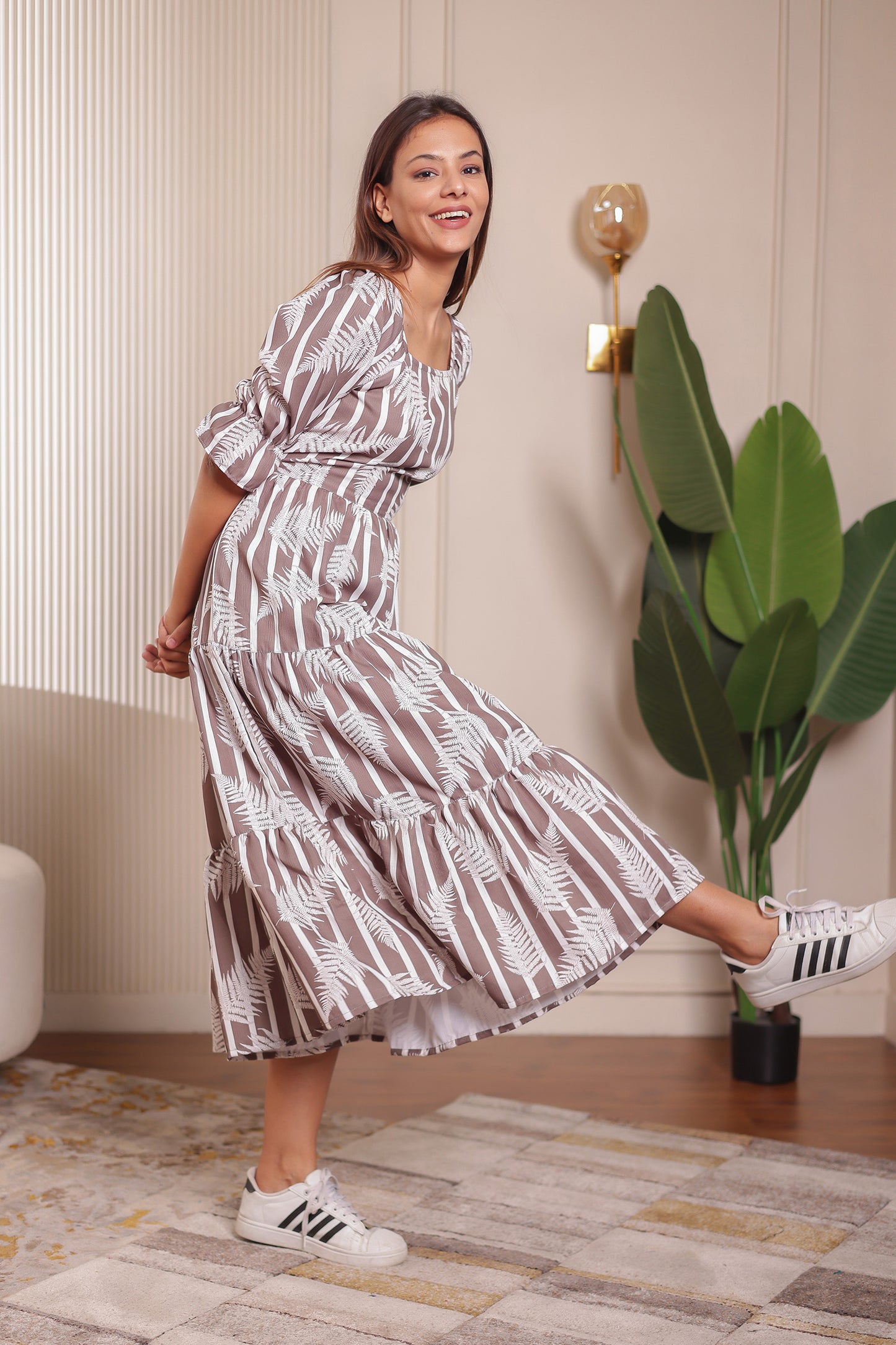 Elegance in Stripes | Mother & Daughter Outfits