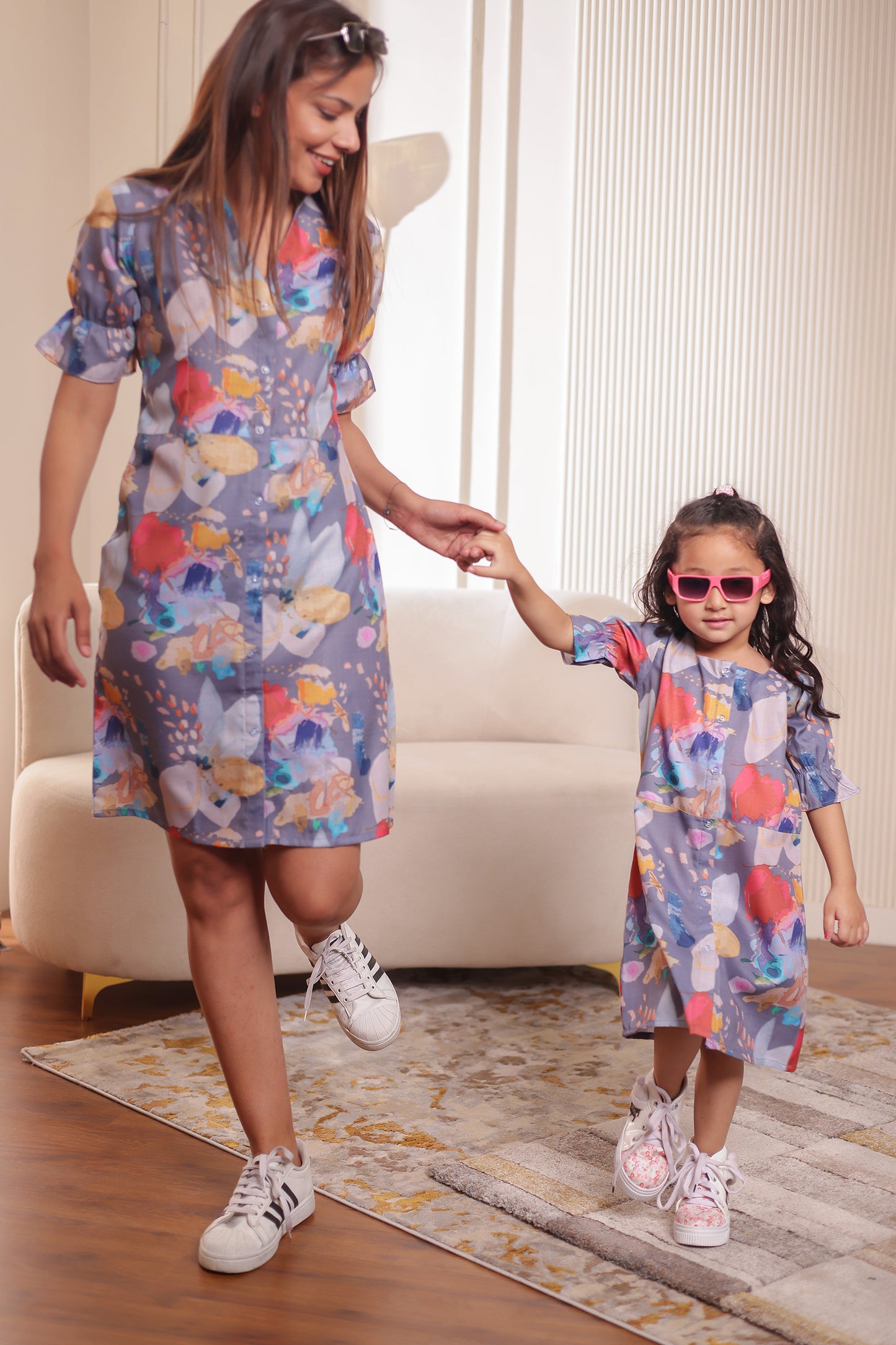 Blue Bond | Mother Daughter outfit