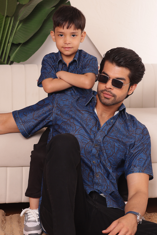Denim Diaries | Father-Son Matching Shirt Combo