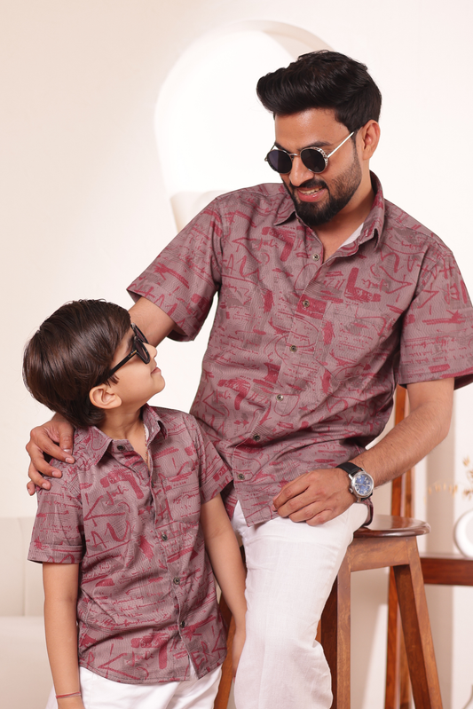 Family Fiesta | Father-Son Matching Shirt Combo