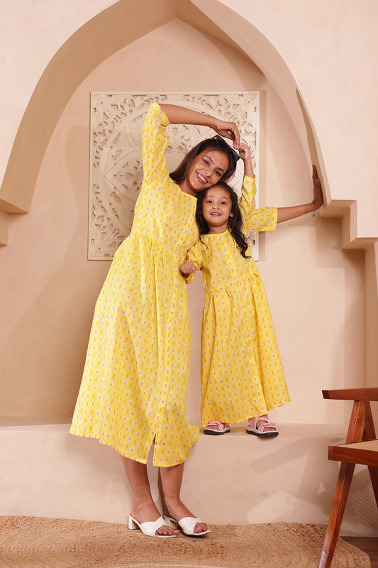 haldi vibe |Mother Daughter outfit