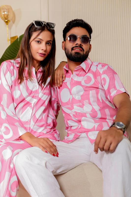 🌸  Rosy Bond | Couple  Matching Outfits