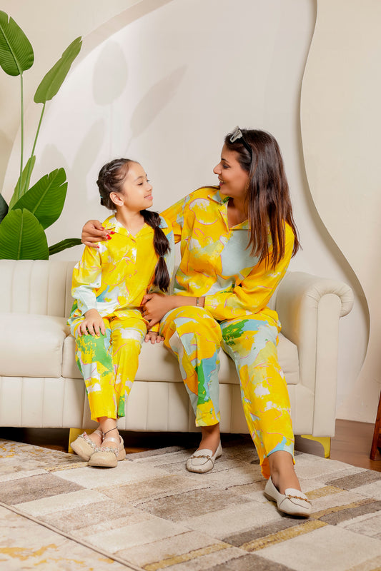 🍋Citrus Bloom  | Mother Daughter Outfit