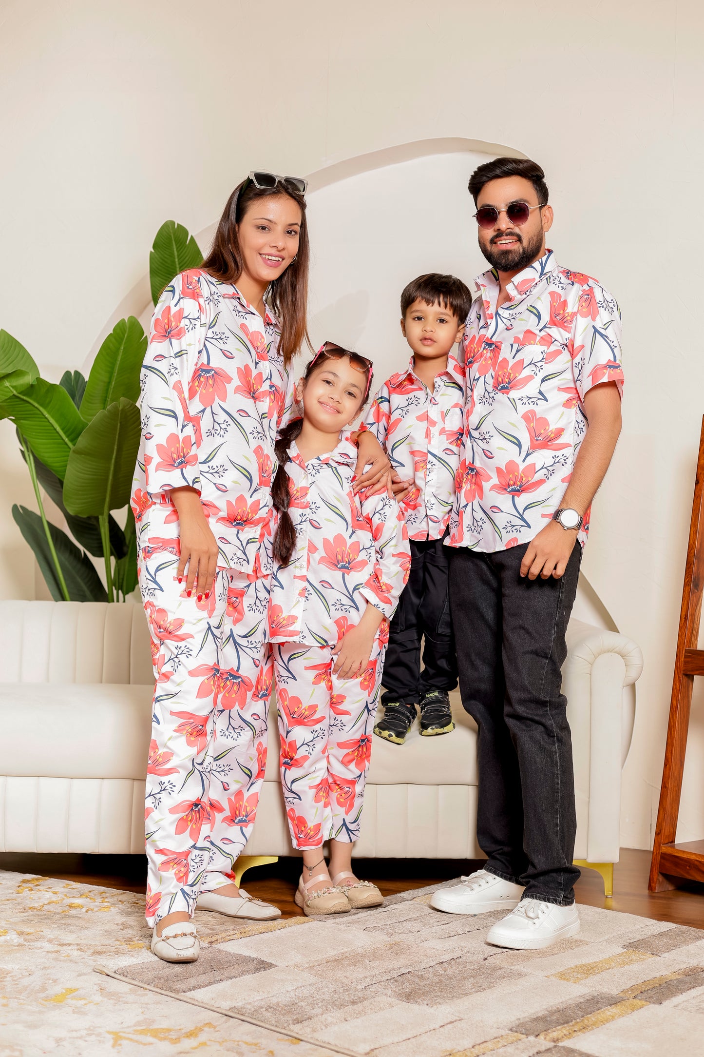 🌼Snow & Saffron | Couple  Matching Outfits 👨‍👩‍👧