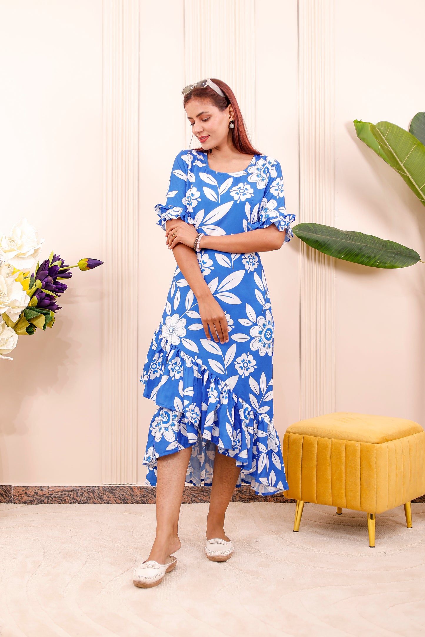 Royal Blue Floral |  Family Matching Outfit 👗