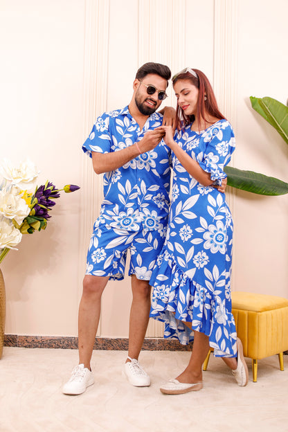 Royal Blue Floral |  Family Matching Outfit 👗