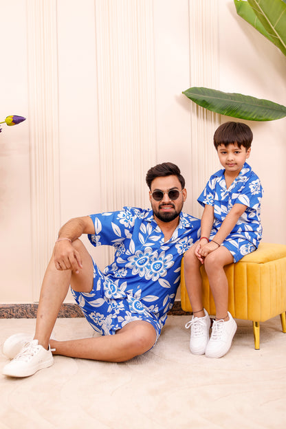 Royal Blue Floral |  Family Matching Outfit 👗