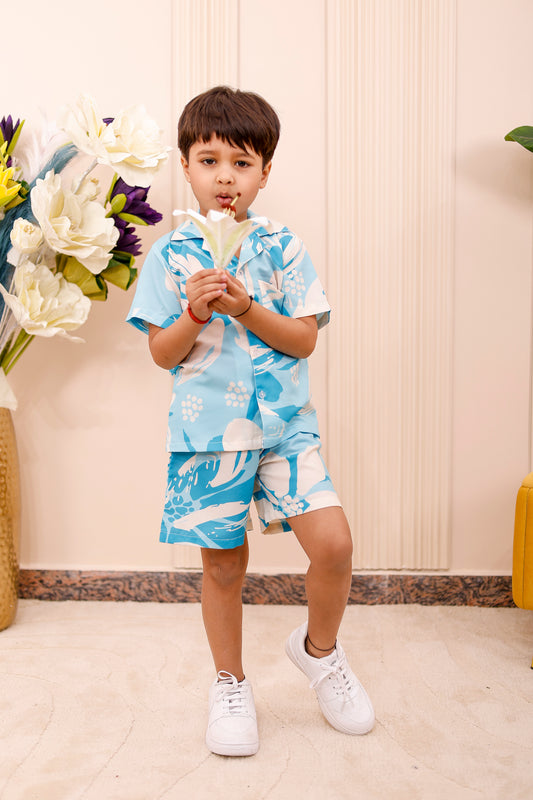Sky Bloom Boy Co-Ord Set ☁️🌸