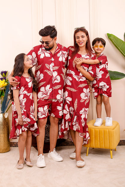 Crimson Bloom | Family Matching Outfit ❤️