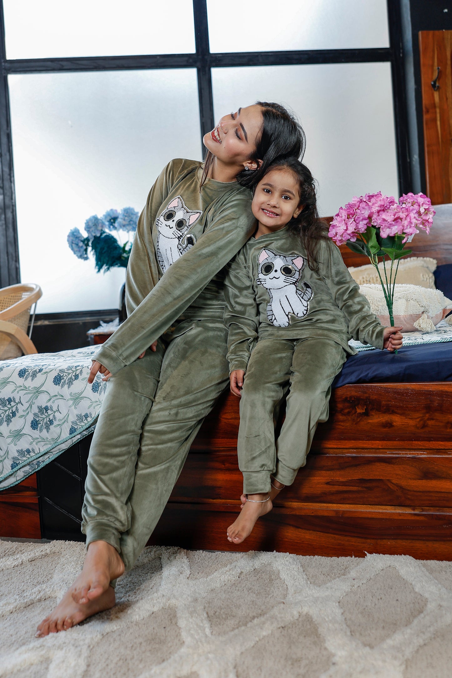 Mother Baby Night Suit