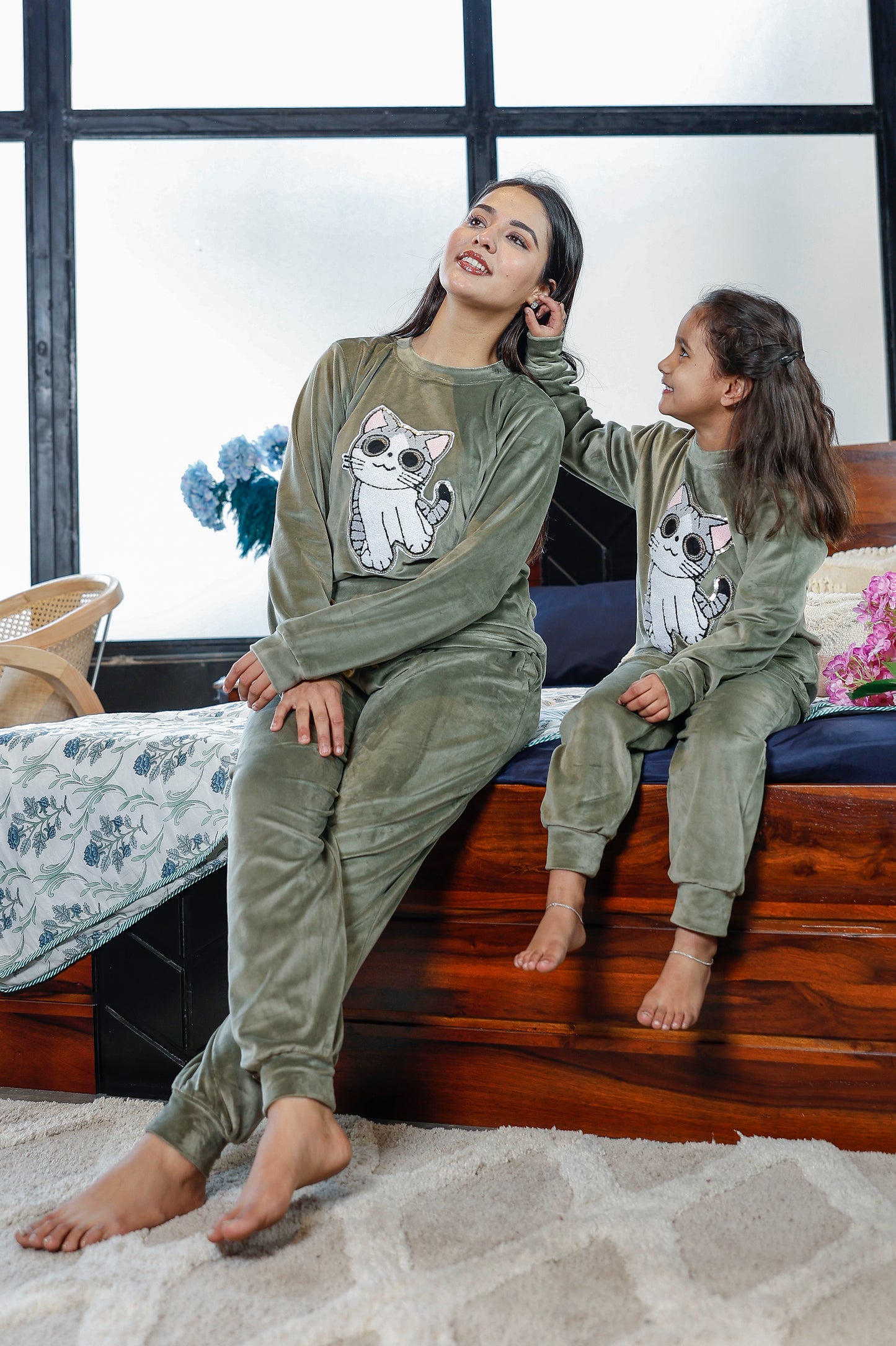 Mother Baby Night Suit