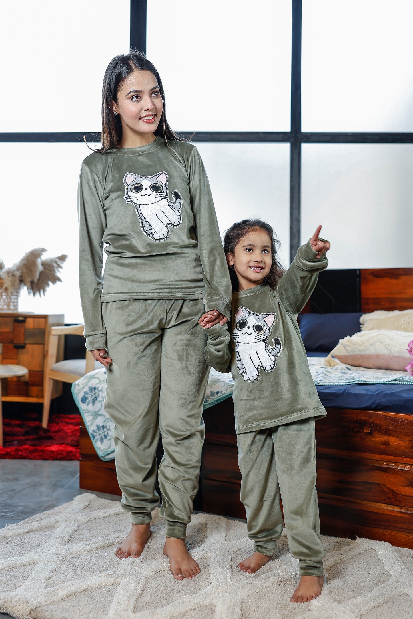 Mother Baby Night Suit