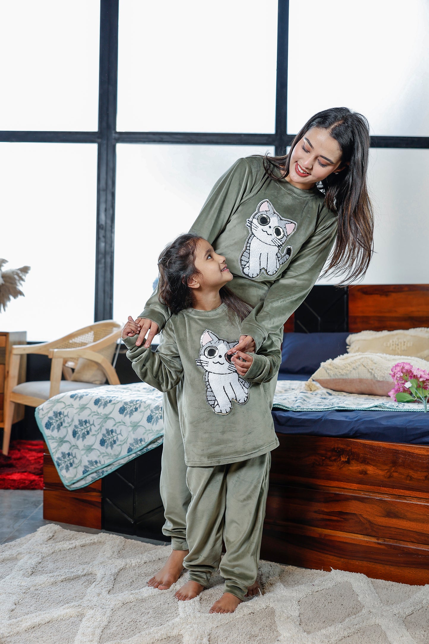 Mother Baby Night Suit