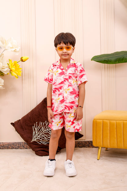 Rosy Bloom | Father-Son Matching Co-Ord Set