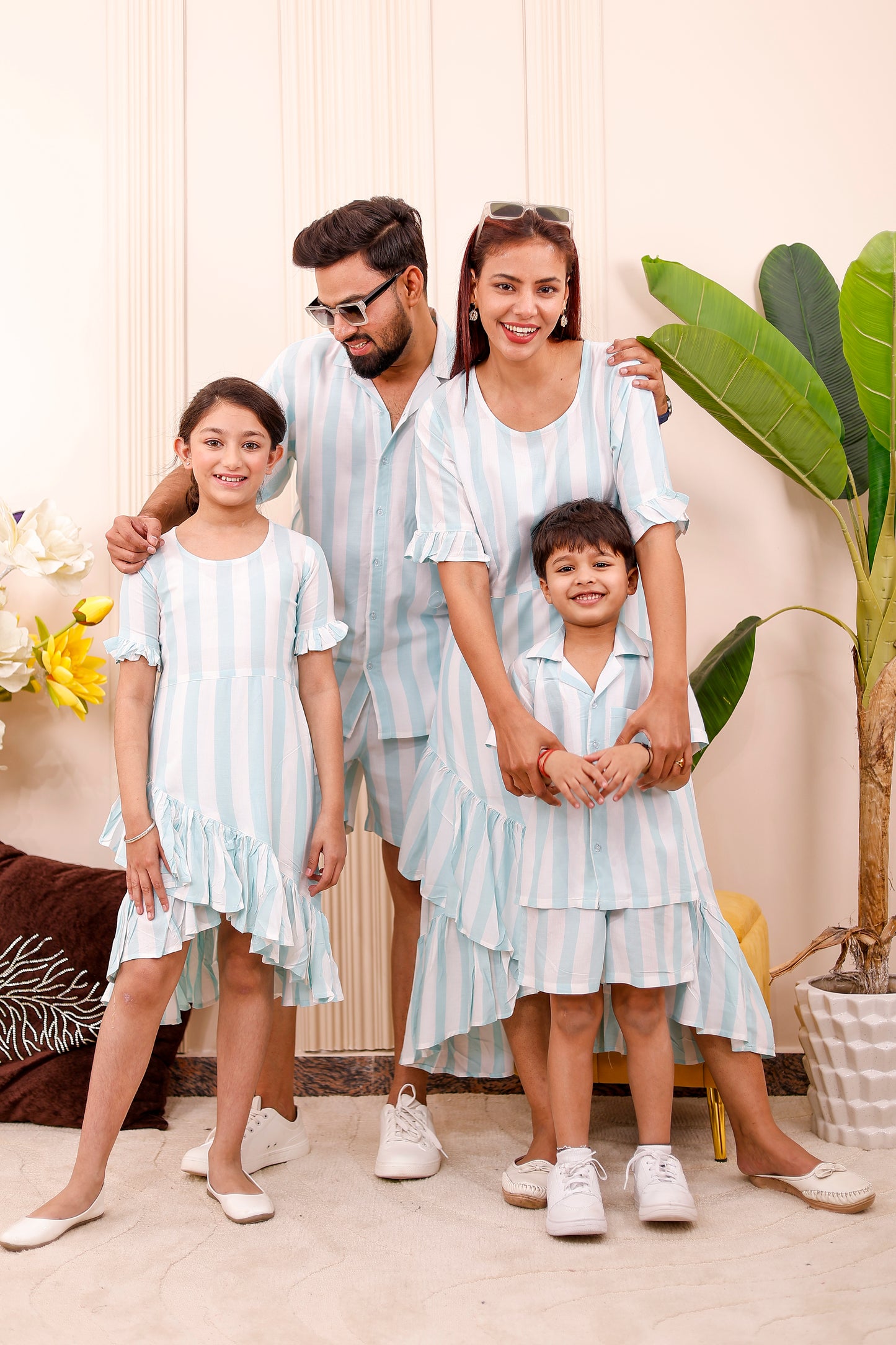 Pastel Blue Striped | Family Matching Outfit 🤍
