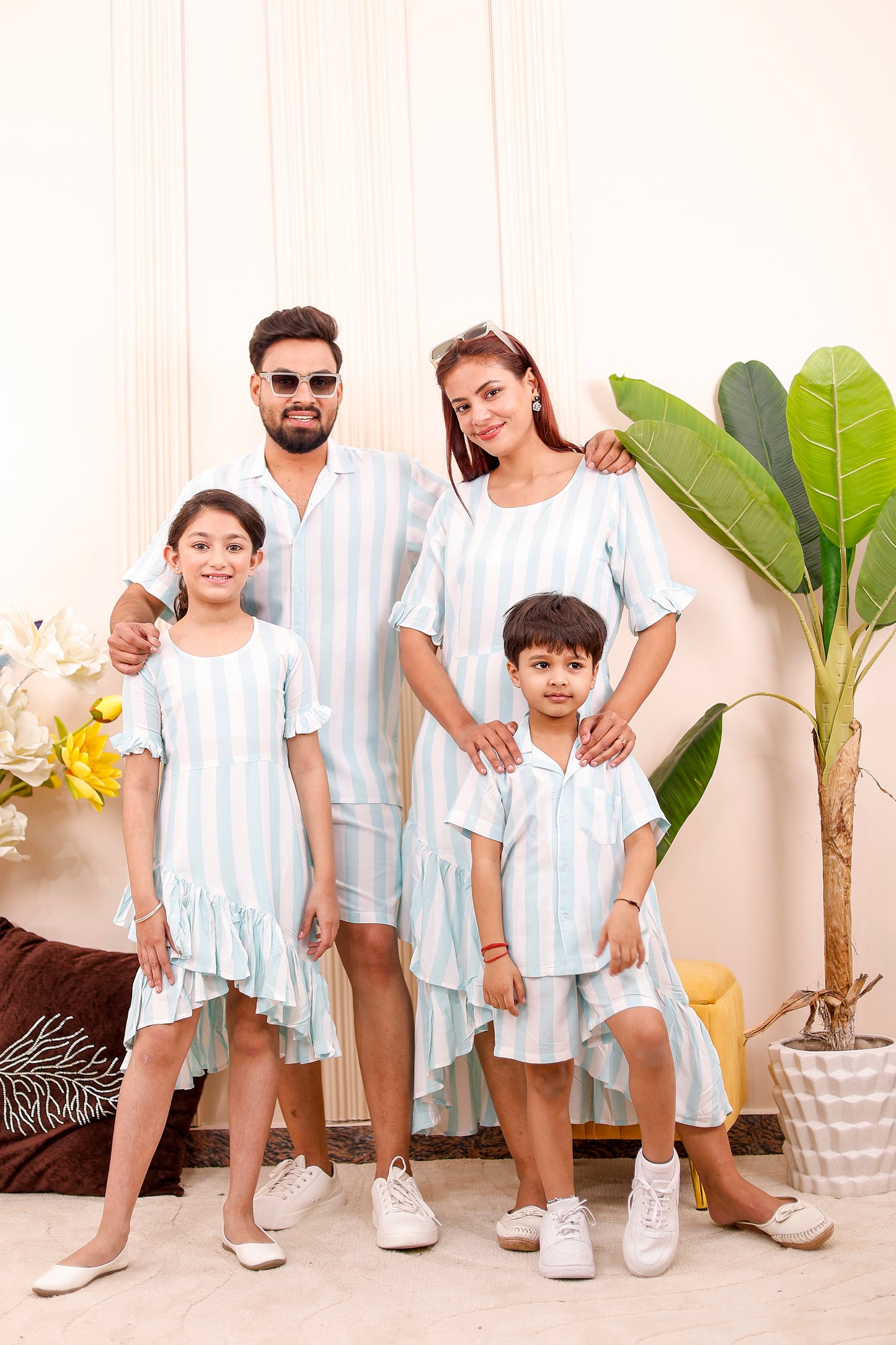 Pastel Blue Striped | Family Matching Outfit 🤍