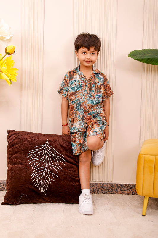 Earth Tone Boy Co-Ord Set 🌍