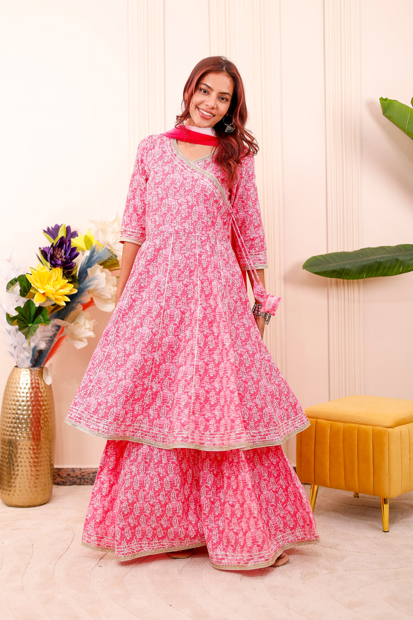 “Royal Pink Women Dress Outfits 💖✨