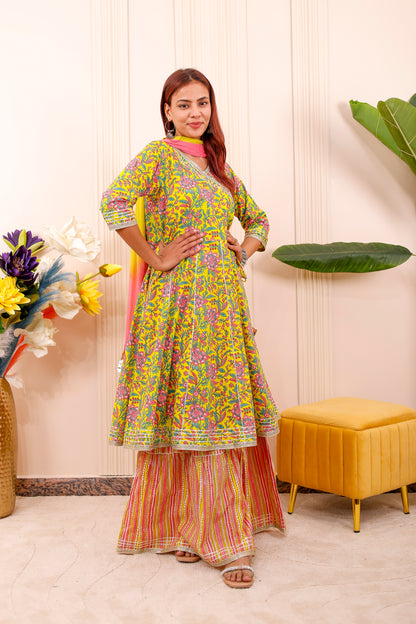 Rangoli Yellow Women Dress Outfits 🎨✨