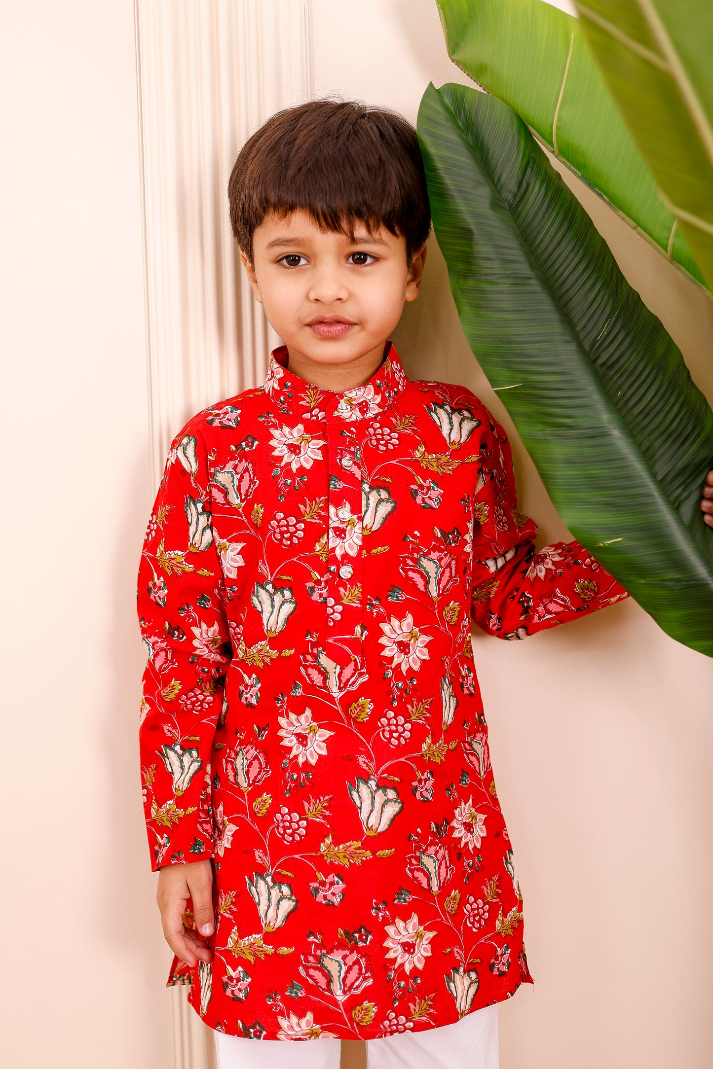 Royal Red Garden  Boys Kurta Pajama Outfits  👑🌺