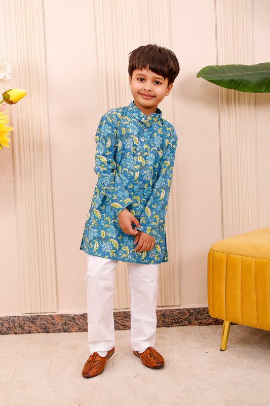 “Sapphire Garden Boys Kurta Pajama Outfits 💎🌿