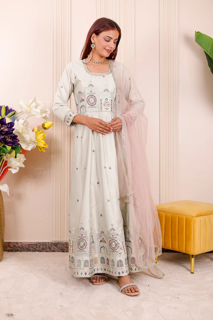 slim fit dress slacks Ethnic Dress for Baby Girls|Parkar Polka Dress-Kalptaru11217 – Kalptaru  Collection main image 0