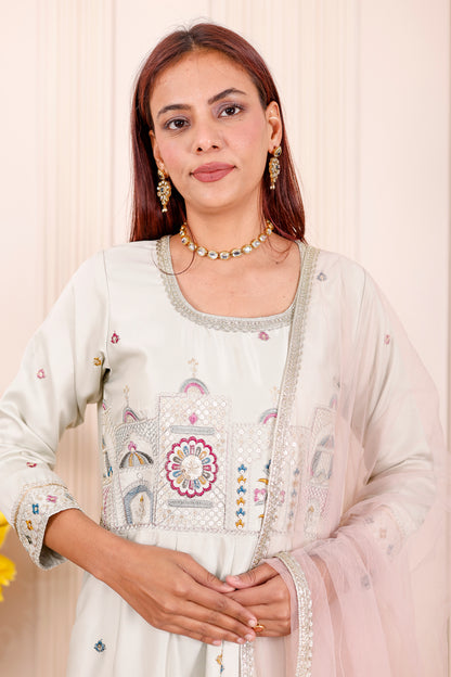 Noor Ivory Festive  Women dress Outfits🤍🌸