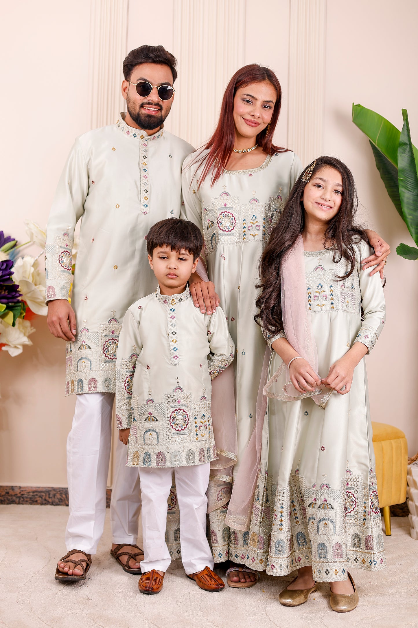 Ivory Heritage Embroidered Family Matching Outfit🤍🌸