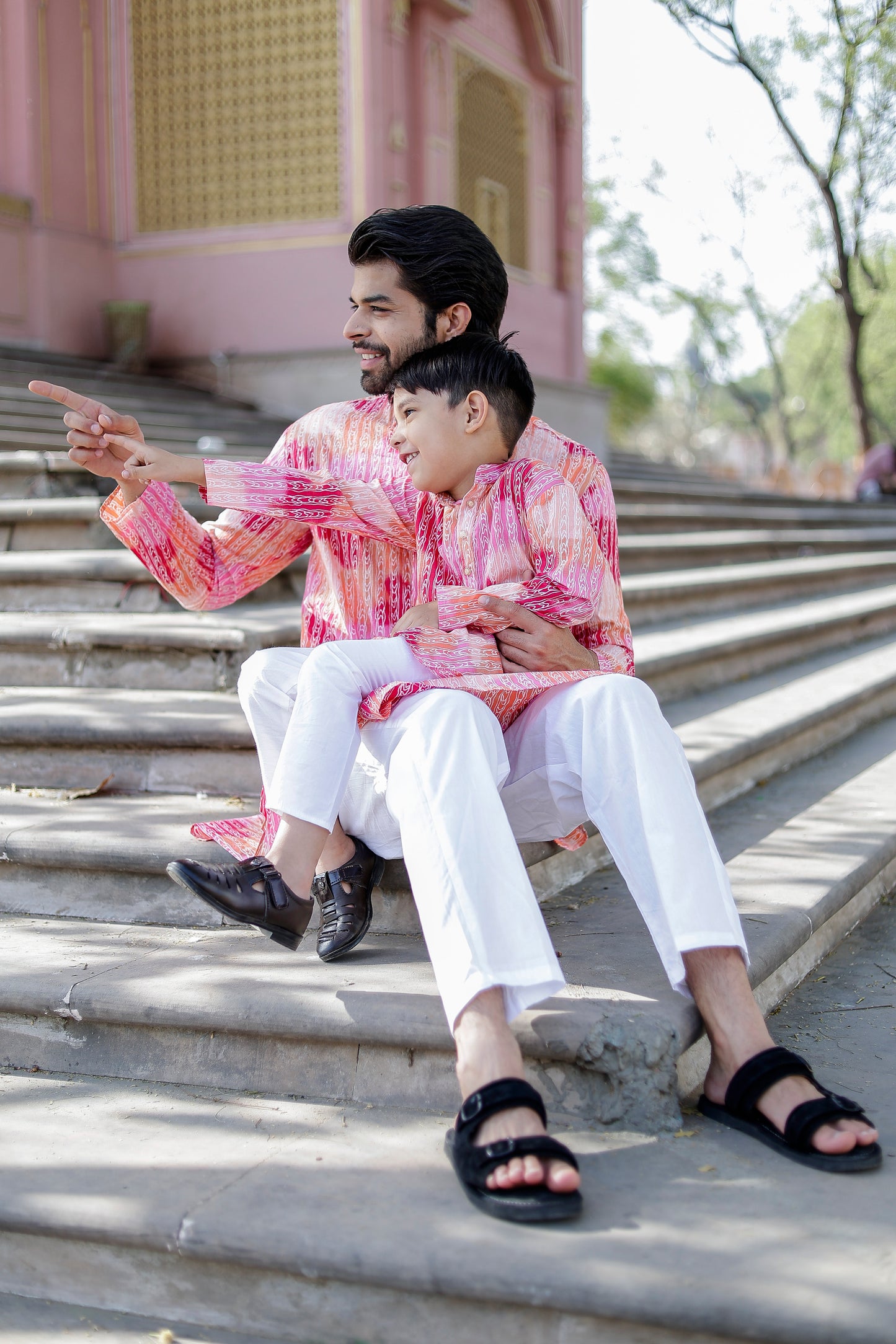 Father & Son Kurta Pajama Combo Set