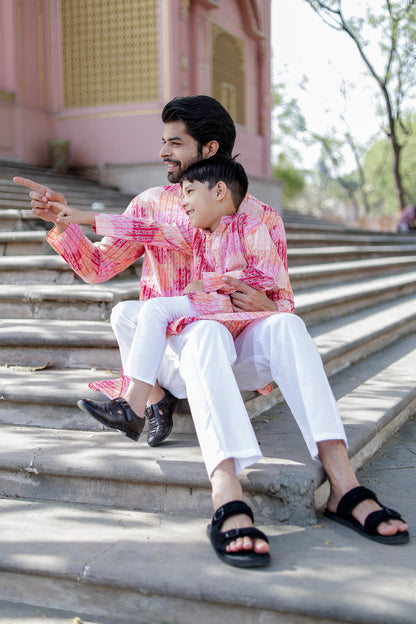 Father & Son Kurta Pajama Combo Set