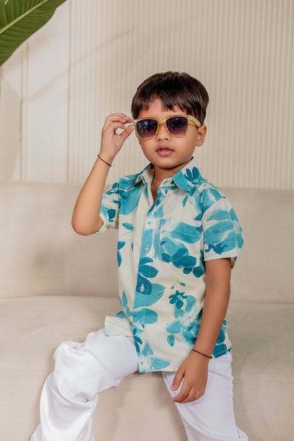☘️ Ivory Pankhuri |Shirt For Boys 👨‍👨‍👧‍👦