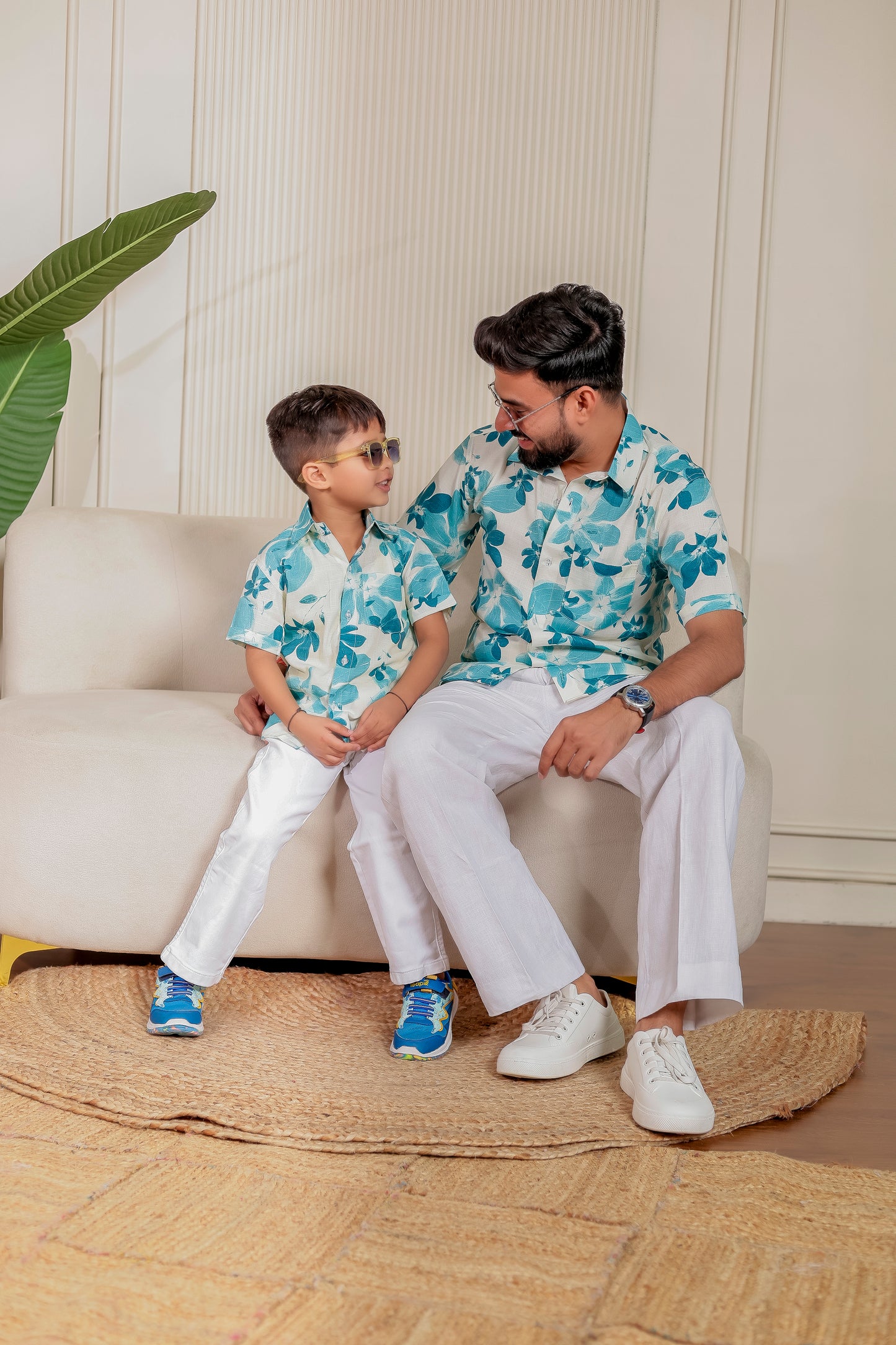 ☘️ Ivory Pankhuri |Couple Matching Outfits 👨‍👨‍👧‍👦