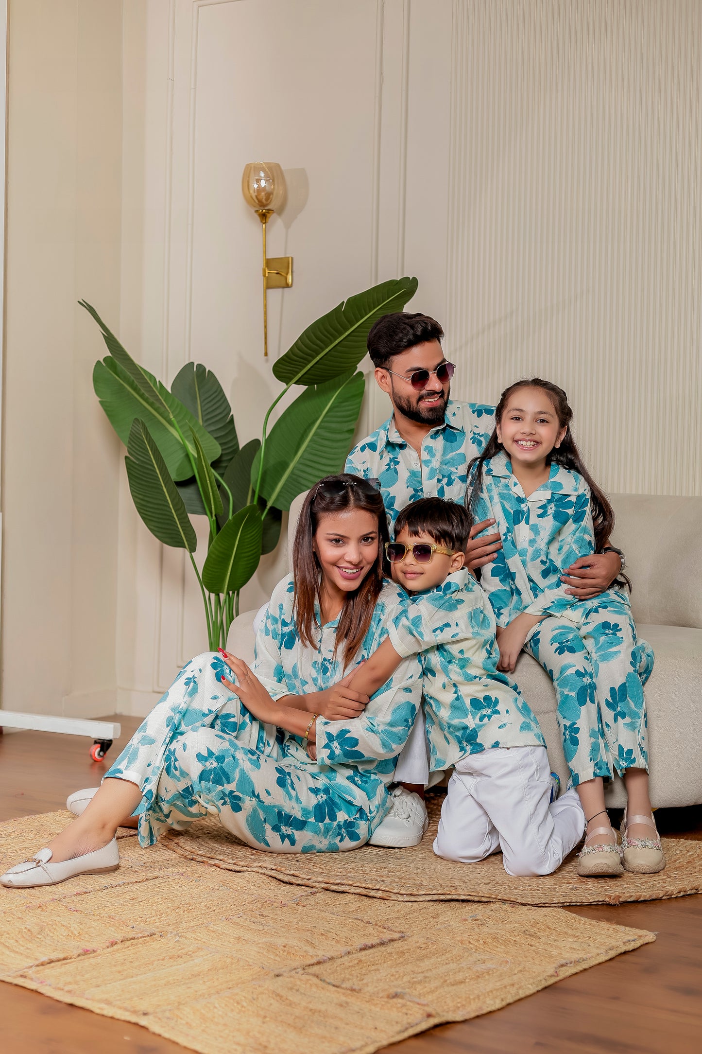 ☘️ Ivory Pankhuri |Couple Matching Outfits 👨‍👨‍👧‍👦