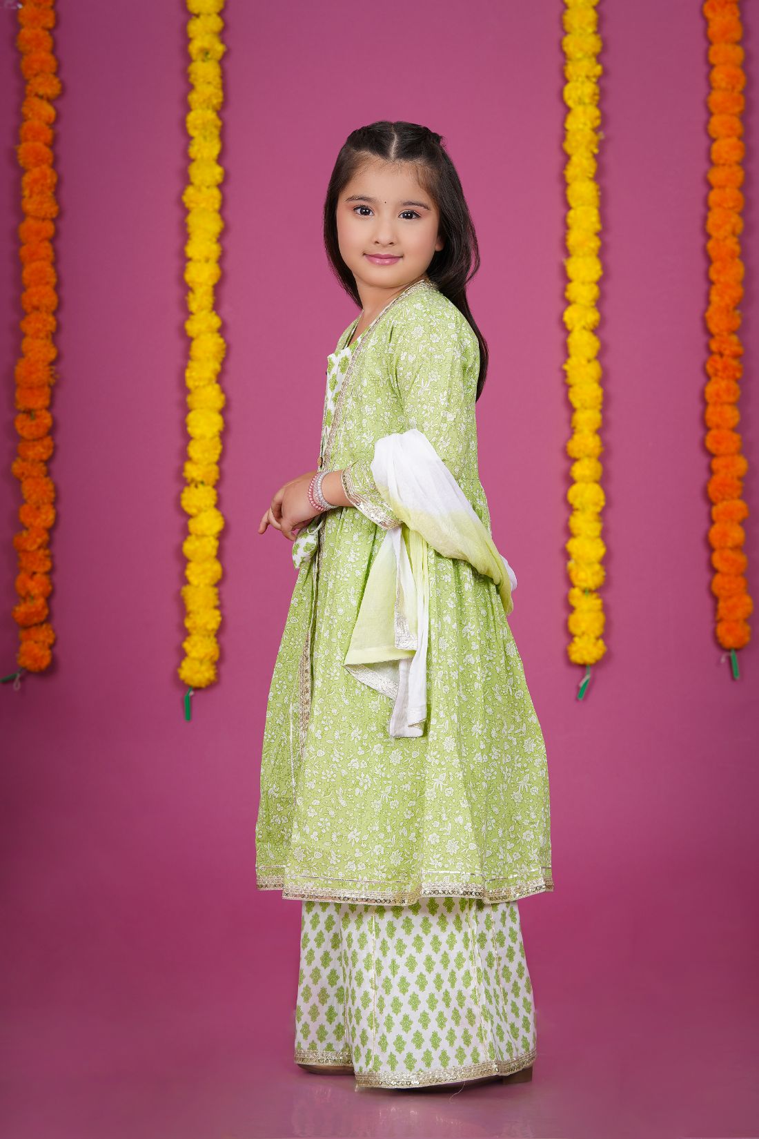Sharara, Crop Top ,Shrrug and Duptta set