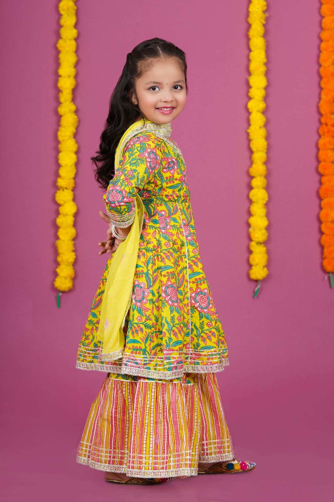 Sharara, kurta and Duptta set