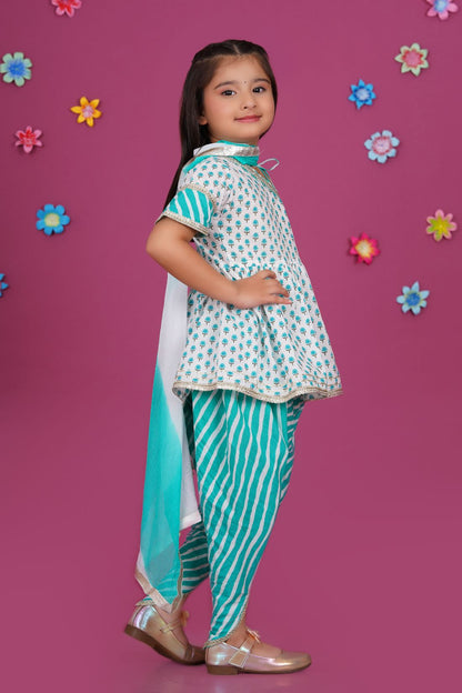Dhoti Salwar kurta and Duptta set