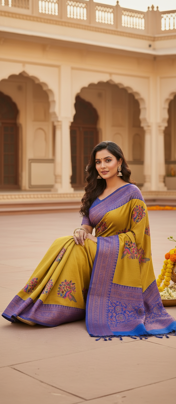 Premium Silk with Intricate Weaves