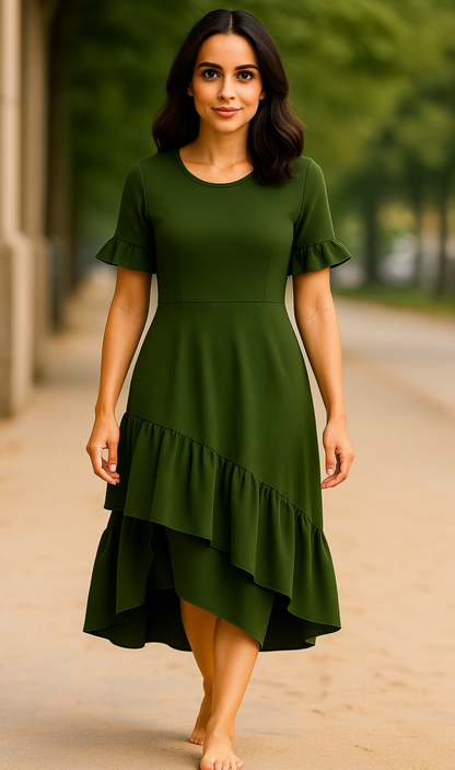 Stuffieland Green Family Twinning Combo Set – Cotton Blend Stretch Fit