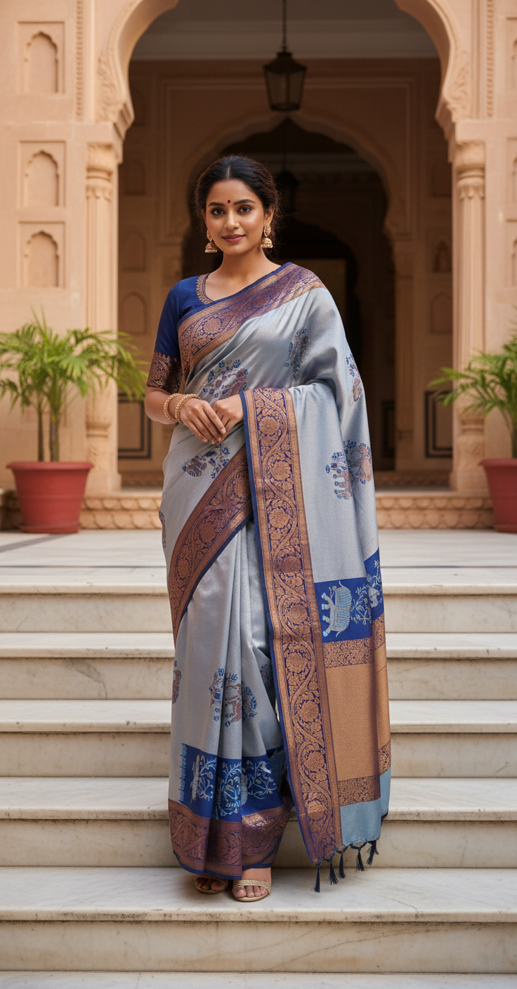 Premium Silk with Intricate Weaves